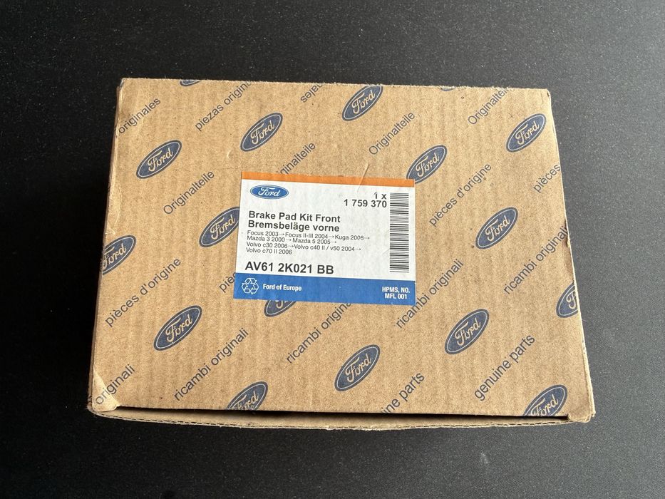 Оригінальні передні гальмівні колодки Ford / Mazda / Volvo (1759370, FoMoCo)