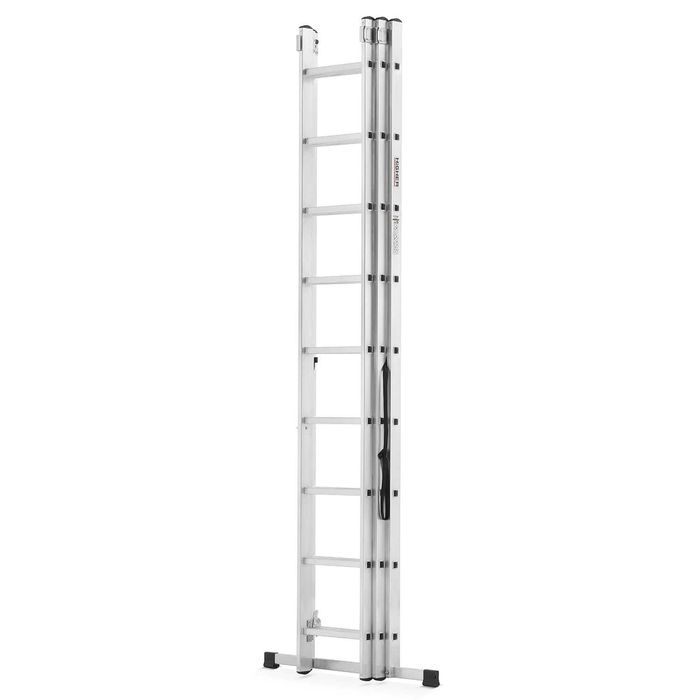 Drabina aluminiowa z opcją na schody 3x9 HIGHER 5,06m Hobby 150kg