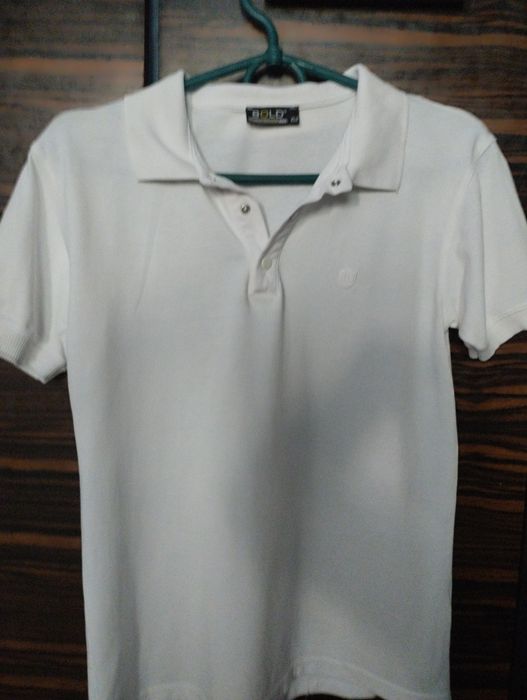 Футболка поло для хлопчика біла рр152