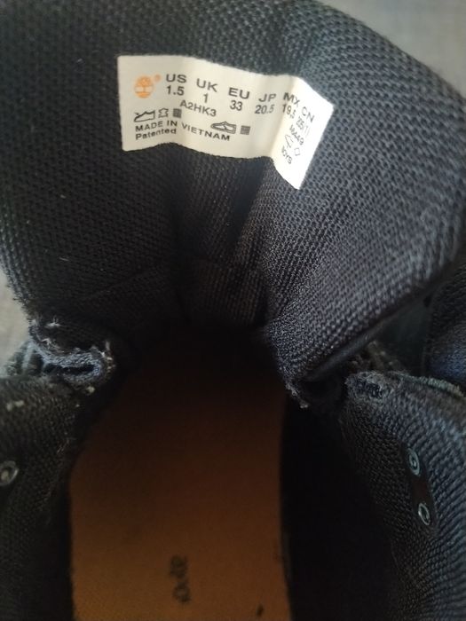 Botas criança Timberland preto tamanho 33