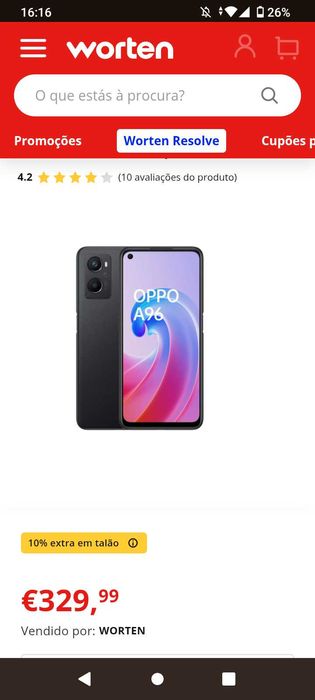 Telemóvel OPPO A96