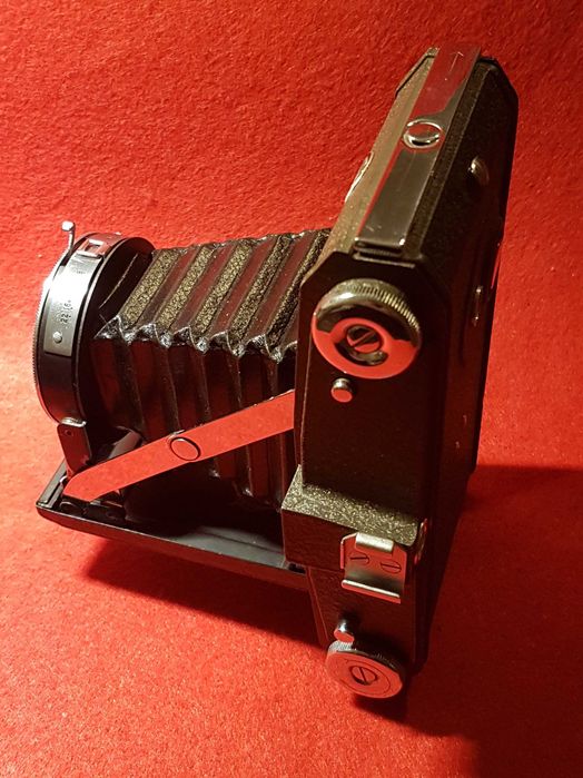 Câmera Vintage Ross Ensign Folding, com Lente Epsilon e Bolsa