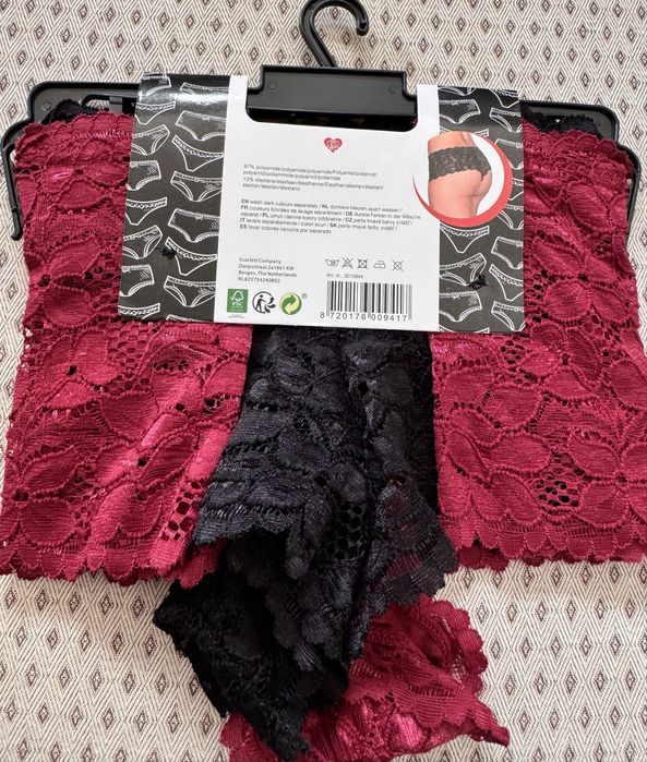 2 pary majtek koronkowych hipster M 40-42 nowe