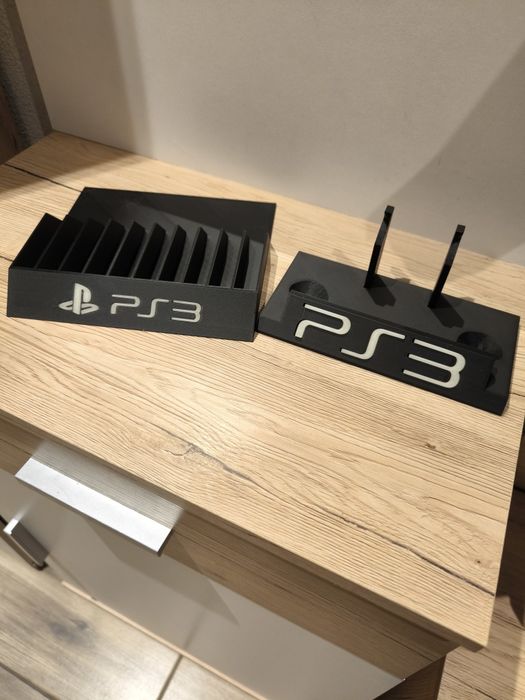 Zestaw PS3 stojak na gry i pada napis fluorescencyjny
