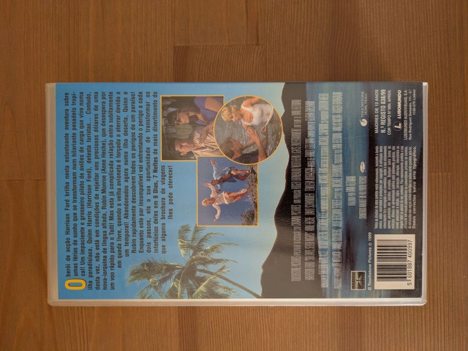 VHS " 6 dias, 7 noites " 1998 (Opt. Estado)