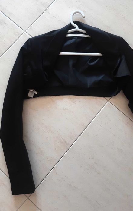 Vestido preto Mango Suit com casaco