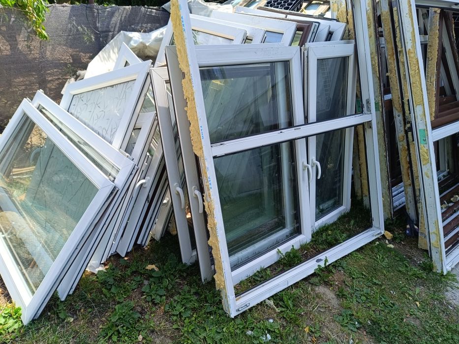 Okna z demontażu różne wymiary