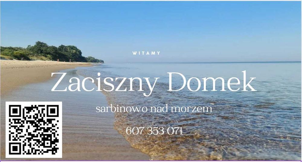 Last minute  !!! Sarbinowo komfortowe domki 50 m2 murowane 300 m od plaży