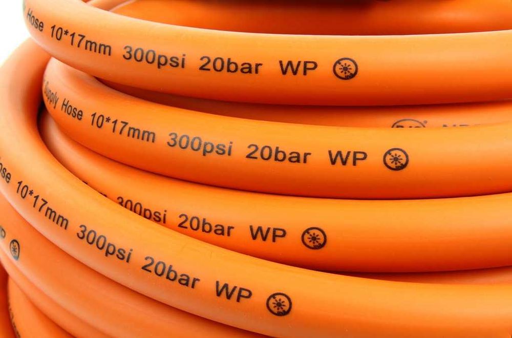 Wąż Ciśnieniowy 10x17mm 20m Zakuty Pneumatyczny Do Kompresora Przewód