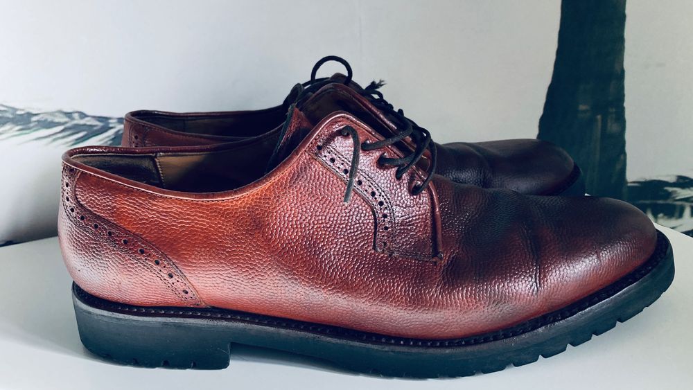 Półbuty klasyczne, oksfordy, brogsy rozmiar 44 gruba skóra.