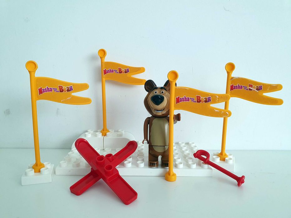 BIG PlayBIG Bloxx Masza i Niedźwiedź Narciarz Misza