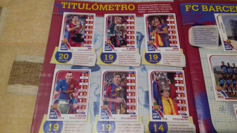 Caderneta de futebol do Barcelona