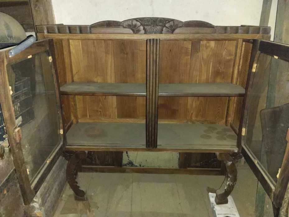 Louceiro/cristaleira rústica vintage