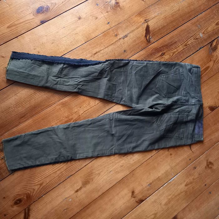 spodnie rurki zara m z lampasami