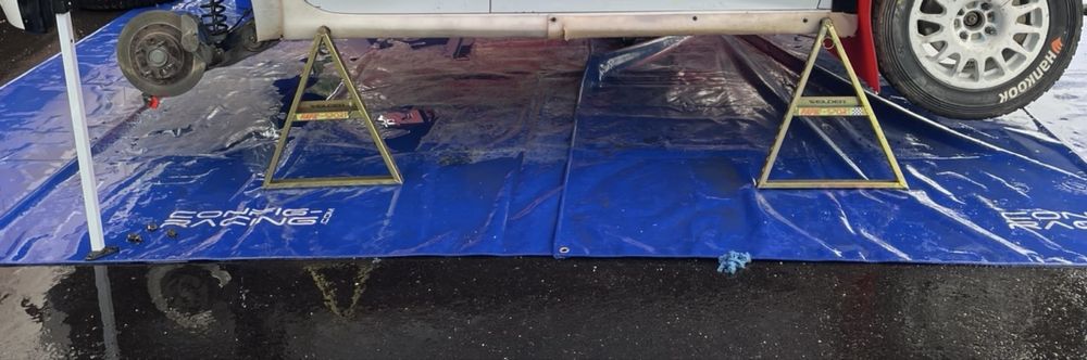 Cavaletes competicao rally assistencia