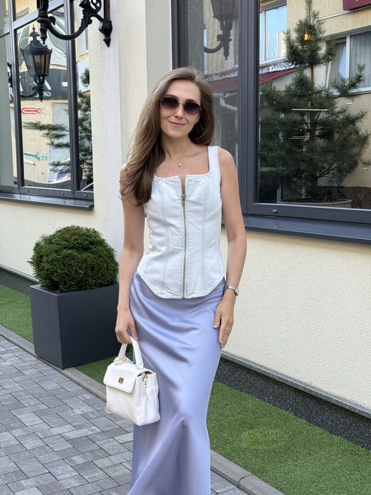 Джинсовий корсет