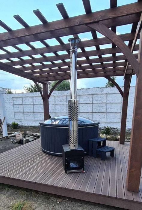 Вуличне джакузі на дровах. Чан від виробника.