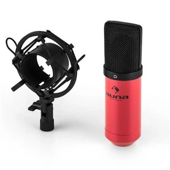 Микрофон-USB конденсаторный Auna MIC-900WH-LED 16 бит/48 кГц 32 дБ.