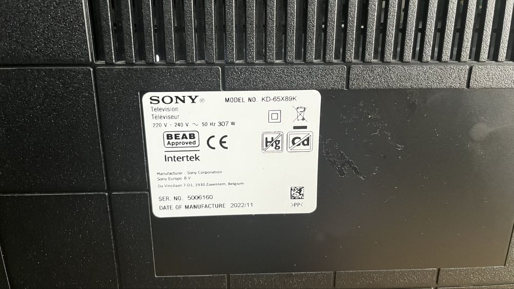 Телевізори Sony KD-65X89K 65X89 Android TV Premium UHD гар 12 120Hz