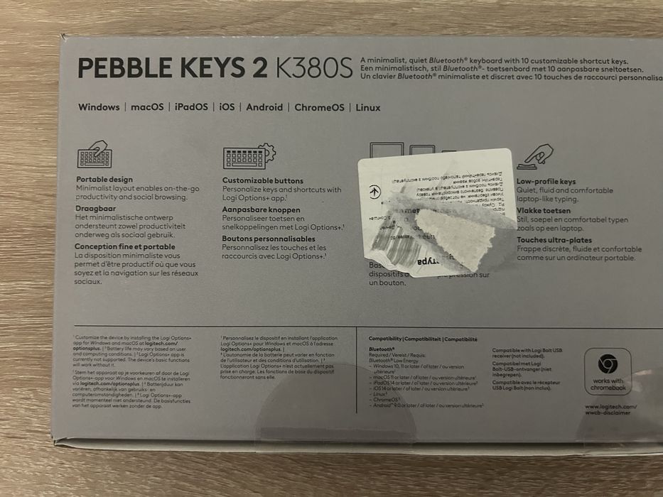 Бездротова клавіатура Logitech Pebble Keys 2 K380s