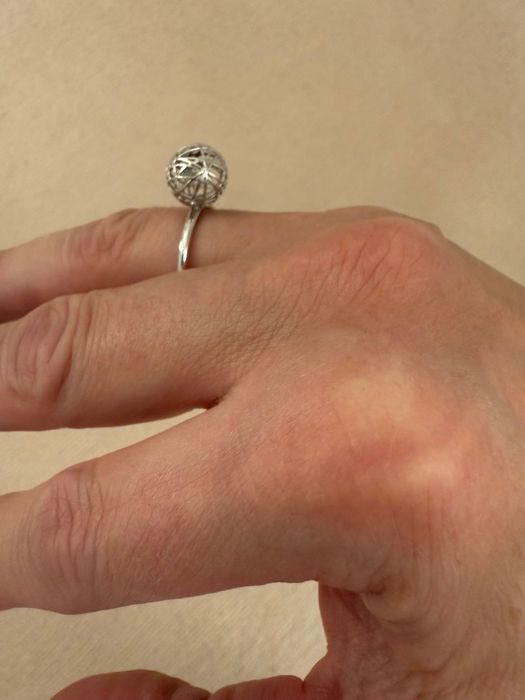 Обручка Sova біле золото