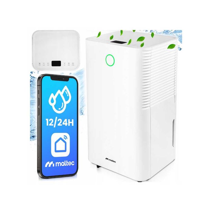 Nowy Osuszacz Powietrza Wilgoci Cichy Pochłaniacz WiFi Timer 12L/24H