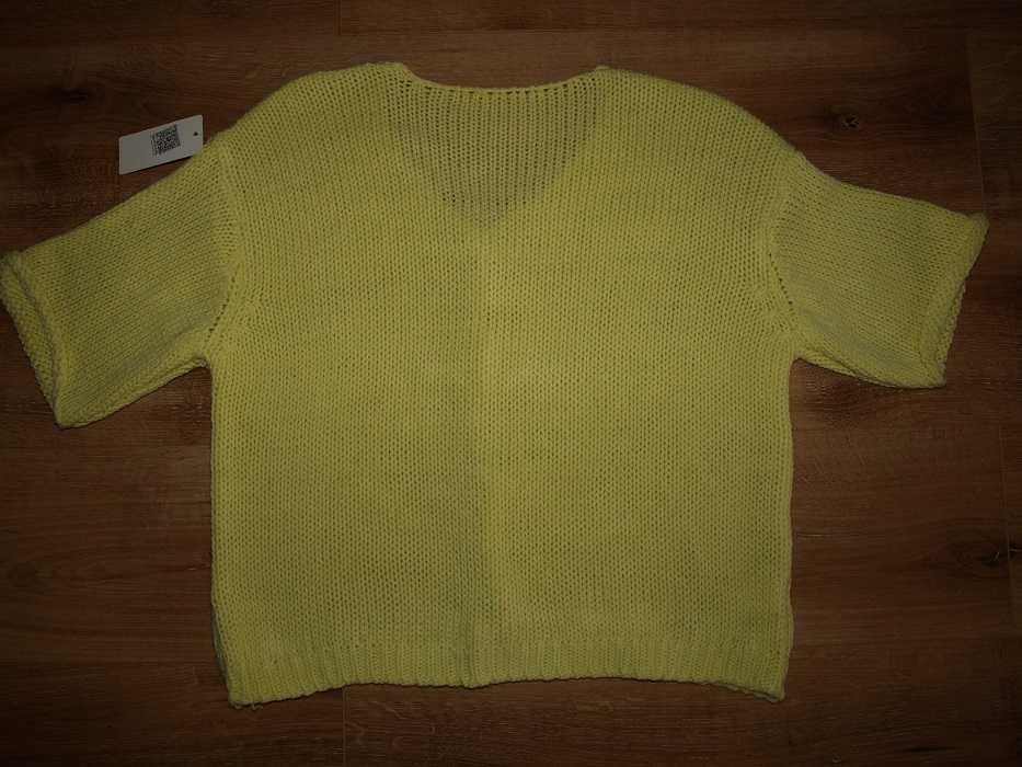 Sweterek nowy M/L/XL żółty
