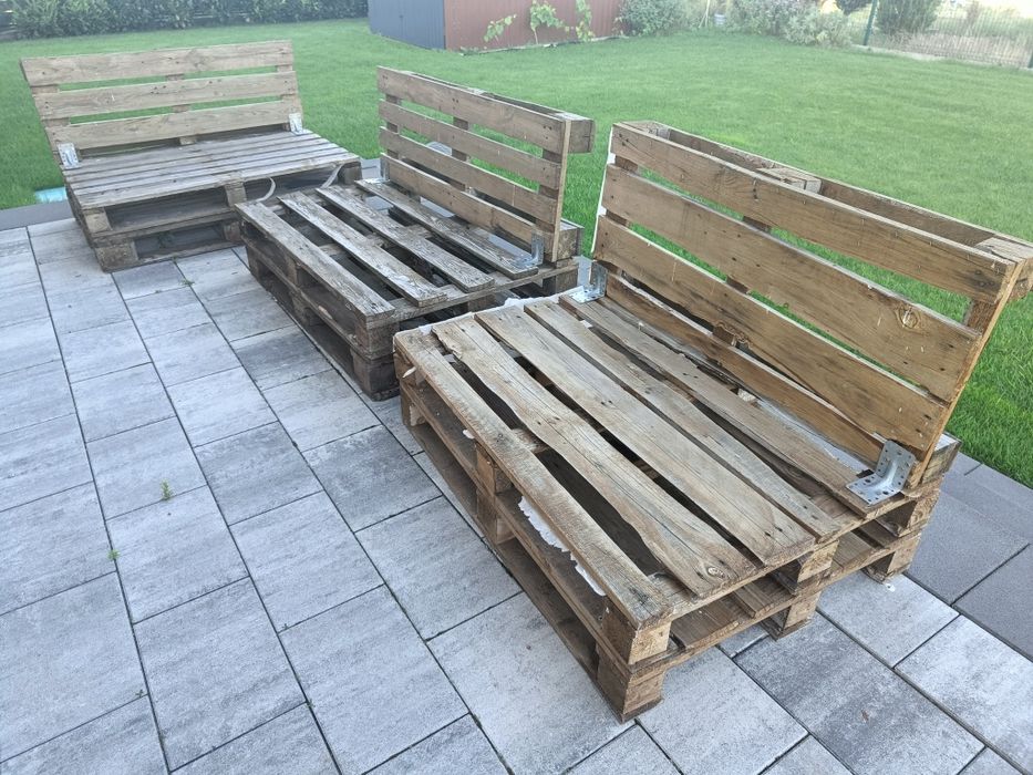 Ławka ogrodowa z palet, meble z palet