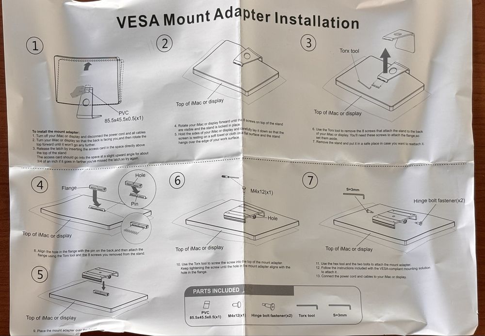 VESA Mount Apple iMac Adapter Installation432744306973102083