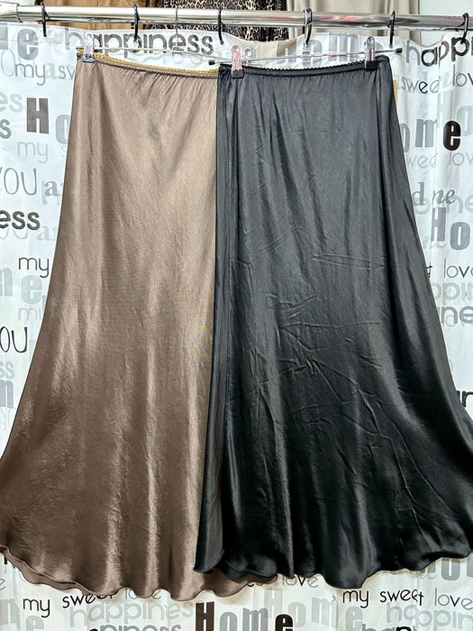 Юбка натуральный атлас, на резиночке, люкс качества, Италия 36-46,48