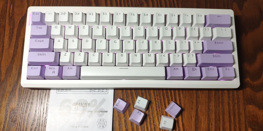 Кастомна GMK61. Бездротова ігрова механічна RGB хотсвапна клавіатура