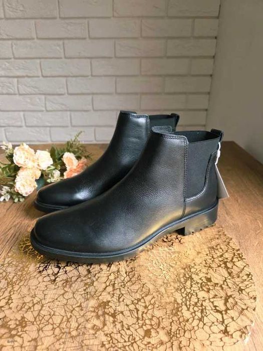 NOWE Sztyblety męskie 41 czarne skórzane Geox buty skórzane 41