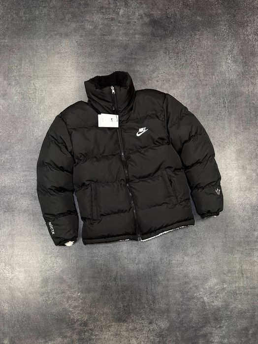 Чоловіча Nike nocta ДВУХСТОРОННЯ Зимова Куртка north face Теді барашка