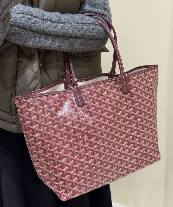 Сумка шоппер Goyard гоярд повний комплект бутика шкіра сумочка