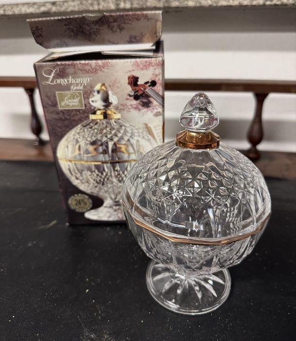 Conjunto de 3 peças de vidro.