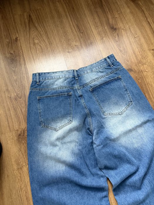 Flared Baggy Blue Jeans Джинси Фларед Широкі Прямі Relaxed Sk8 Y2k Jaded London Racer Archive Opium Архив Опиум Джинсы Blue Washed
