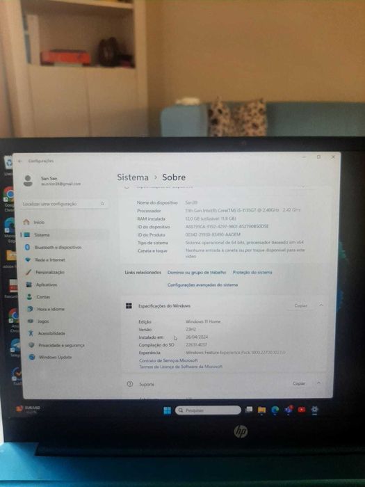 Notebook HP Pavilion Laptop 15-eg0xxx