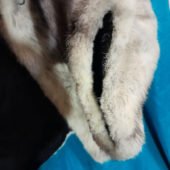 Шуба бомбер натуральне хутро біло срібна скандинавская норка крестовка