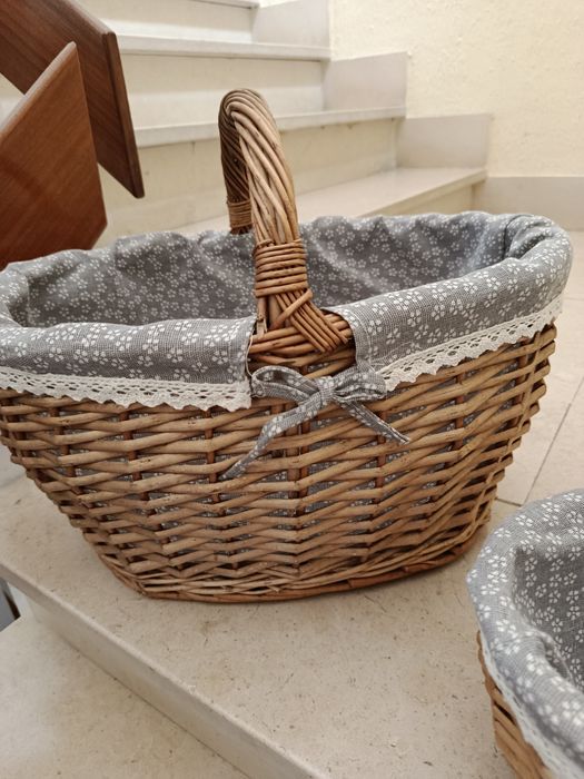 Cestas Vime com Forro