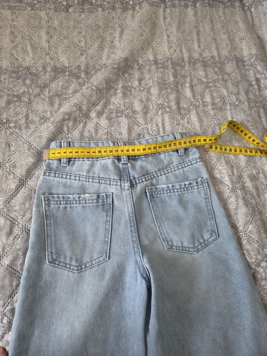 Spodnie jeans r. 116 szwedy szerokie