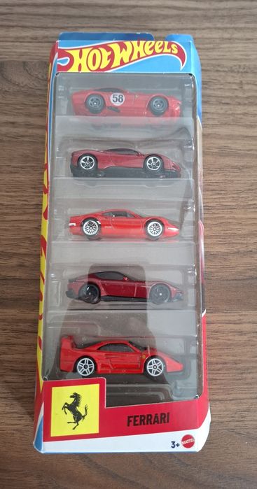 Hot Wheels - Pack 5 Ferrari