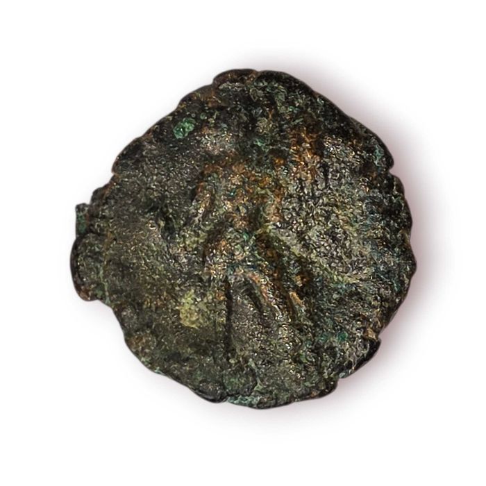 Moeda Antiga Império Romano em Bronze – Séculos III–IV d.C.