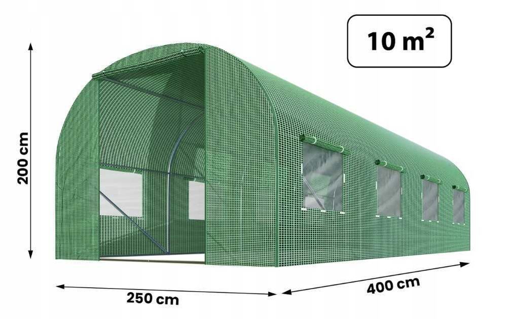 MEGA MOCNY Tunel Foliowy 2,5x4m Szklarnia Ogrodowa Foliowa DUŻA Nowa
