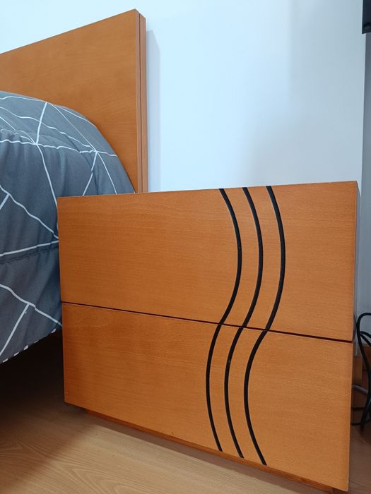 Quarto Completo em Cerejeira com Colchão Molaflex - Excelente estado!