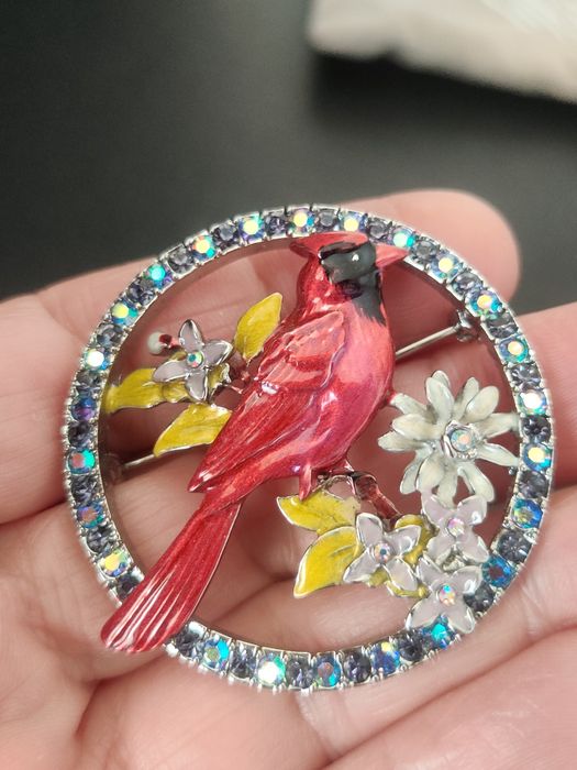 Kirks Folly птичка брошка игрушка