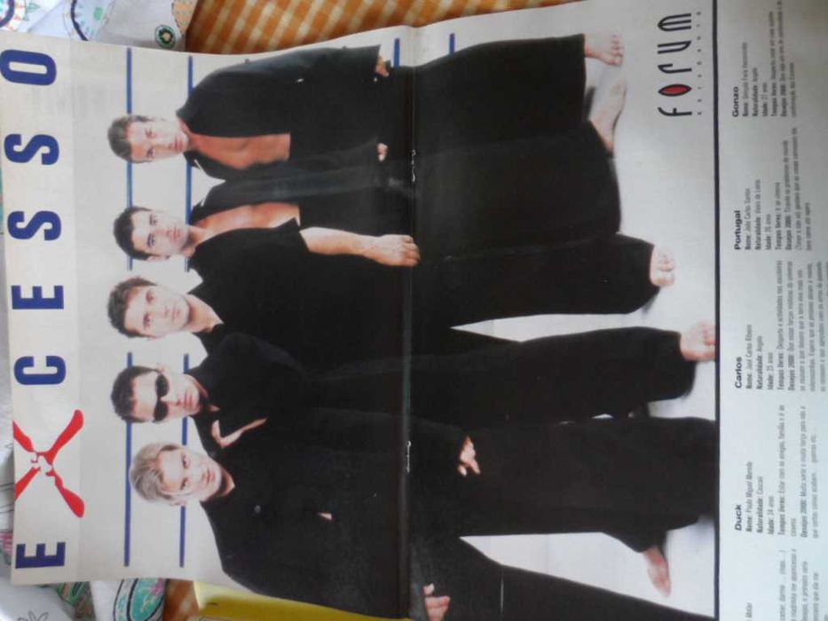 EXCESSO Boy's Band-Revista c/Poster, fotos e literatura sobre eles