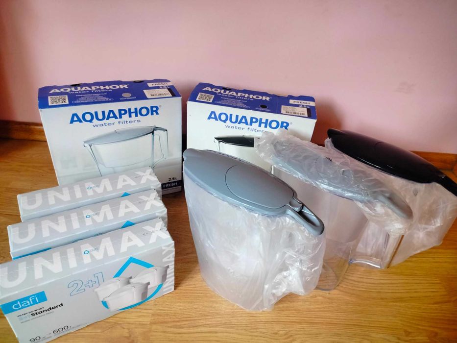 Dzbanek filtrujący Aquaphor 2.5l + 3 filtry Dafi UNIMAX