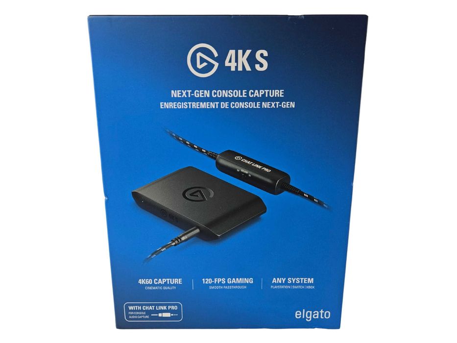 Пристрій відеозахоплення Elgato Game Capture 4K S з Chat Link Pro