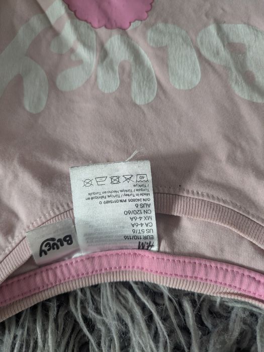 Piżama dziewczęca 2 sztuki Bluey i jednorożec rozmiar 110/116
