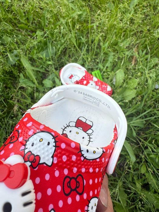 Дитячі crocs  hello kitty детские крокси  сабо Kids crocband